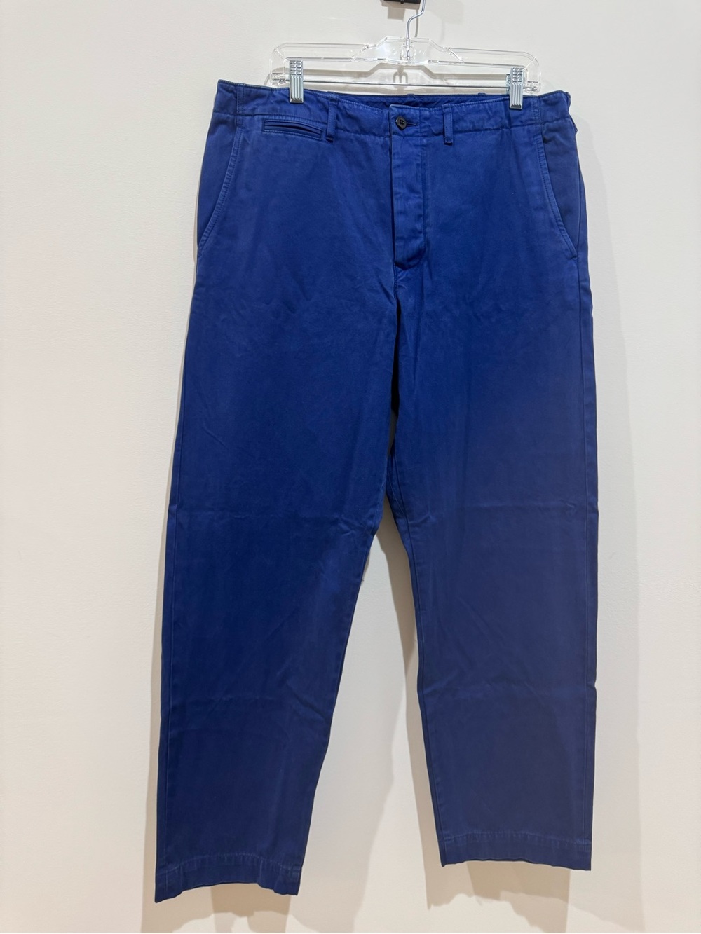 Wallace & Barnes Men's Blue
Cotton Chino French worker Pants
Officer Field 36x32